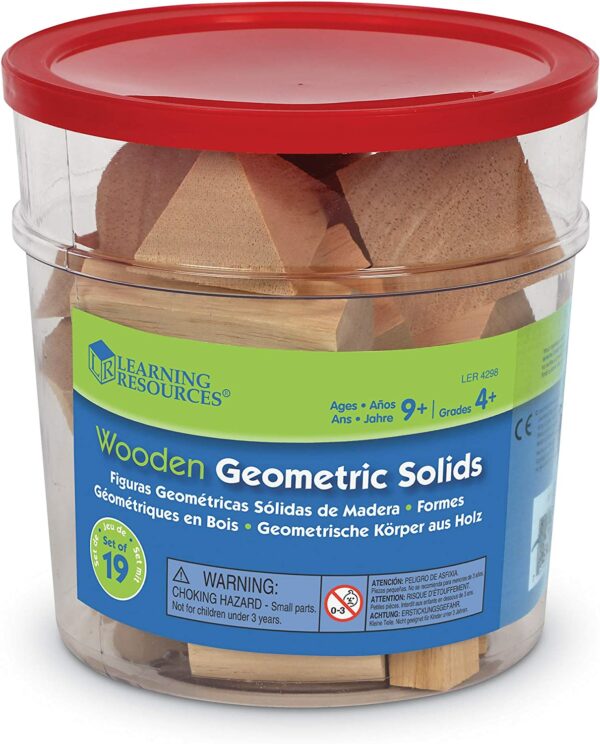 Learning Resources Wooden Geometric Solids