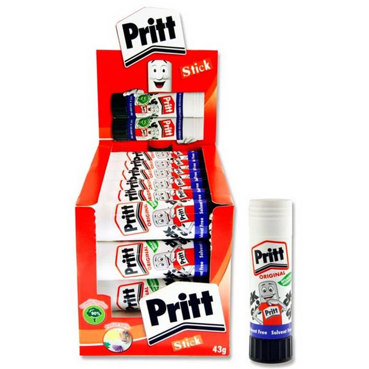 Pritt Glue Stick Washable Non Toxic Large - 43g Pack 5 - Hunt Office Ireland