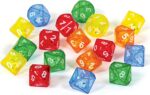 Learning Resources 10-Sided Dice in Dice - Set of 72