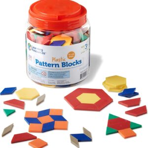 Learning Resources Plastic Pattern Blocks 0.5cm