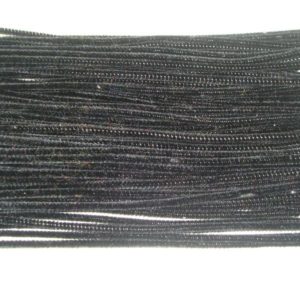 Chenille Pipe Cleaners Extra Long - Black