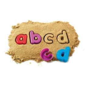 Alphabet Sand Moulds - Lowercase Alphabet