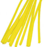 Chenille Pipe Cleaners Yellow