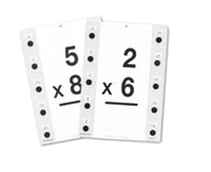 Hot Dots Maths Practice Cards: Multiplication (0-9)