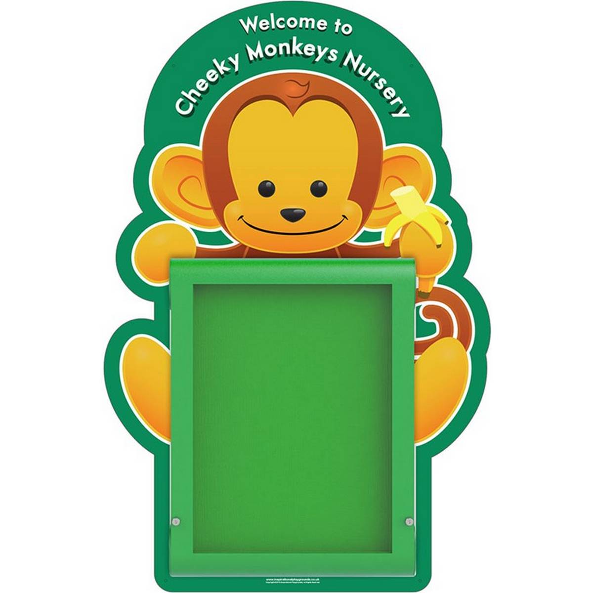Weathershield Nursery/Primary Welcome Monkey Sign