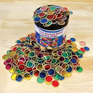 Metal Counting Chips Tub - Pack of 500
