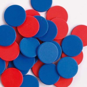 Red & Blue Counters Pack of 200