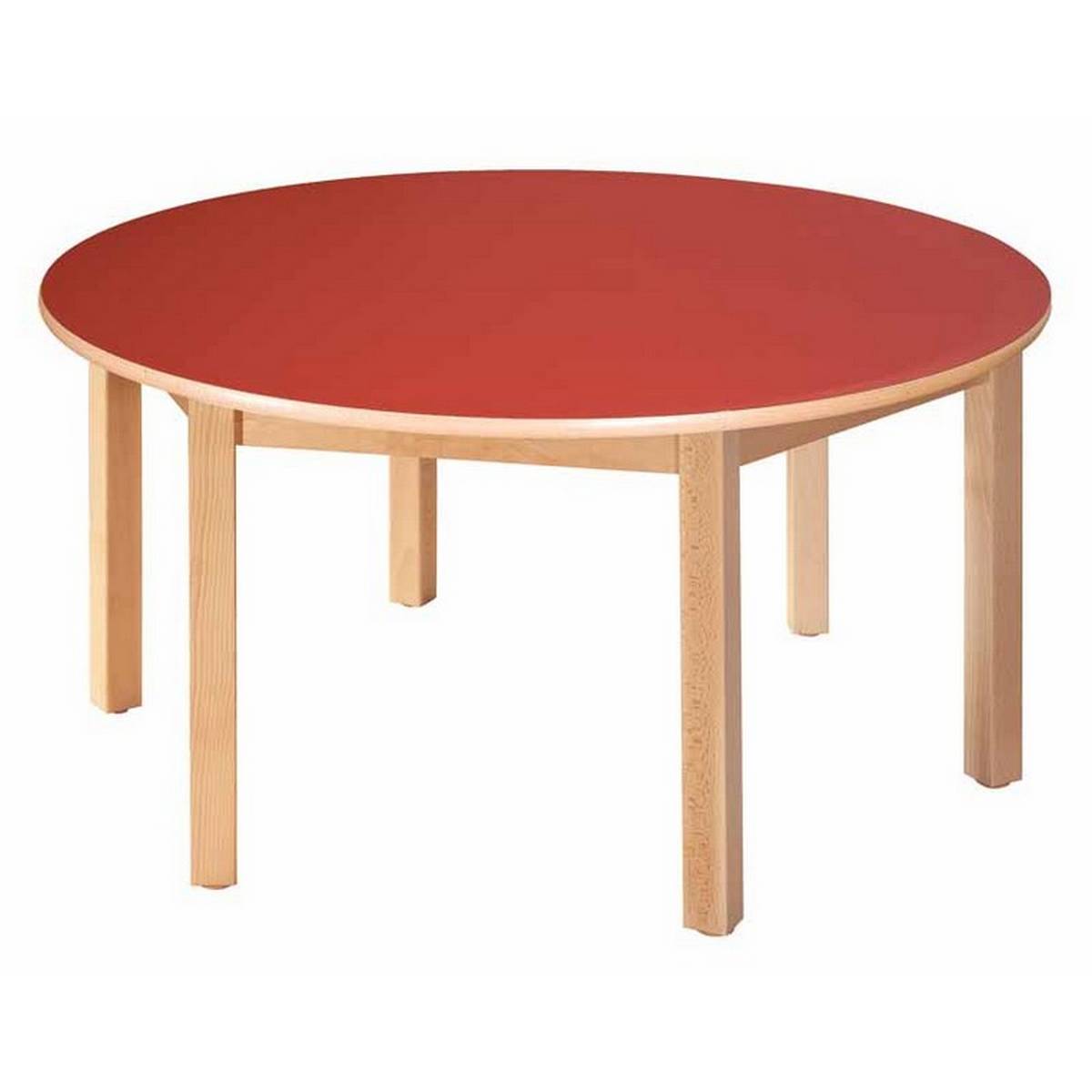 Round Table Red 64cm Abc School, Abc Round Coffee Table Uk