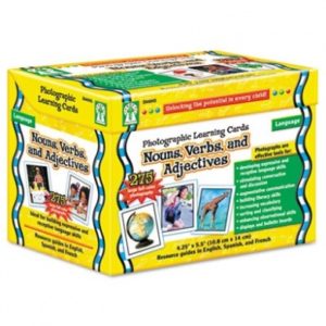 Nouns, Verbs and Adjectives Learning Cards Classpack