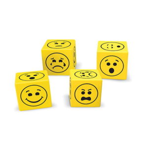 Soft Foam Emoji Dice Set of 200