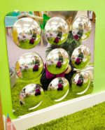 Large 9-Domed Acrylic Mirror Panel - 490mm