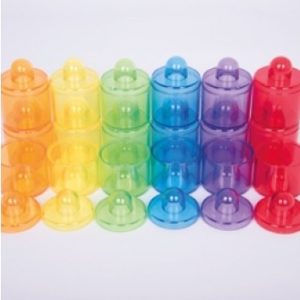 Translucent Colour Pot Set - Pack of 18