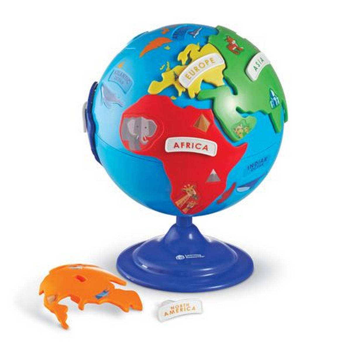 Montessori Puzzle Globe - World Parts
