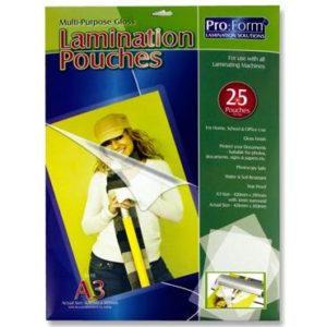 A3 Laminating Pouches Pack of 25