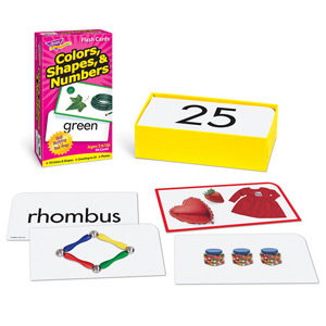 Colours, Shapes & Numbers Flash Cards