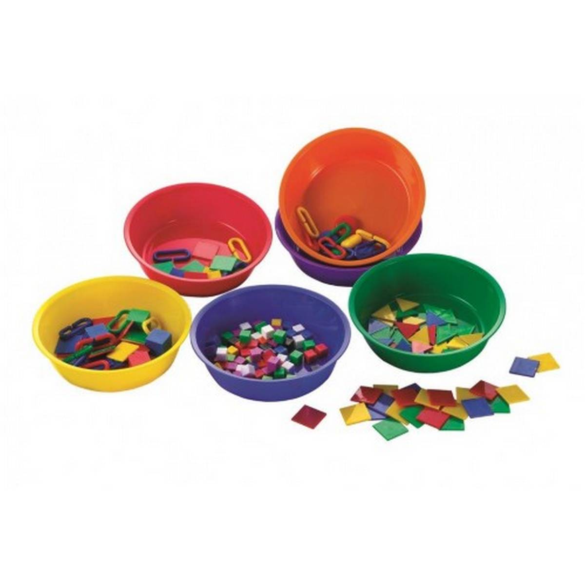Coloured Sorting Bowls 15cm Pack of 6
