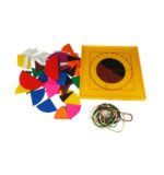 CleverCo Fraction Geoboard Class Set of 61 pieces
