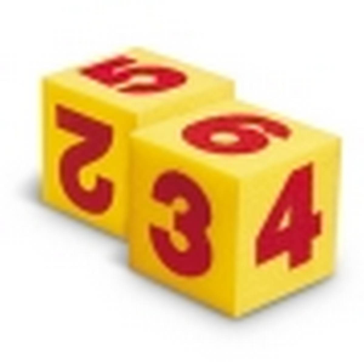 Giant Soft Number Cubes Set of 2