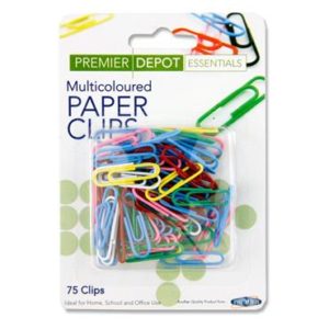 Premier 75 Coloured Paper Clips