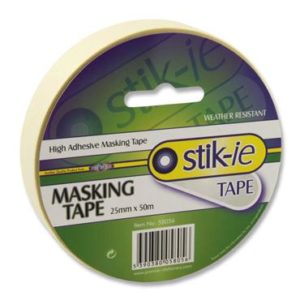 Stik-Ie Roll Masking Tape 50m x 25mm