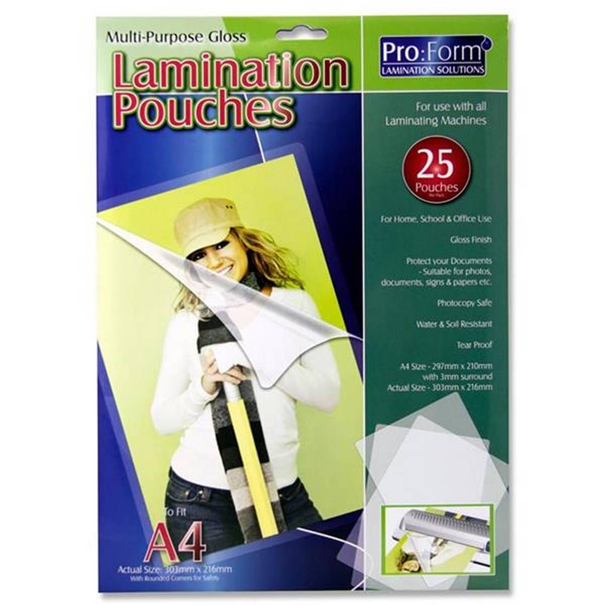 A4 Laminating Pouches (Pack of 25)