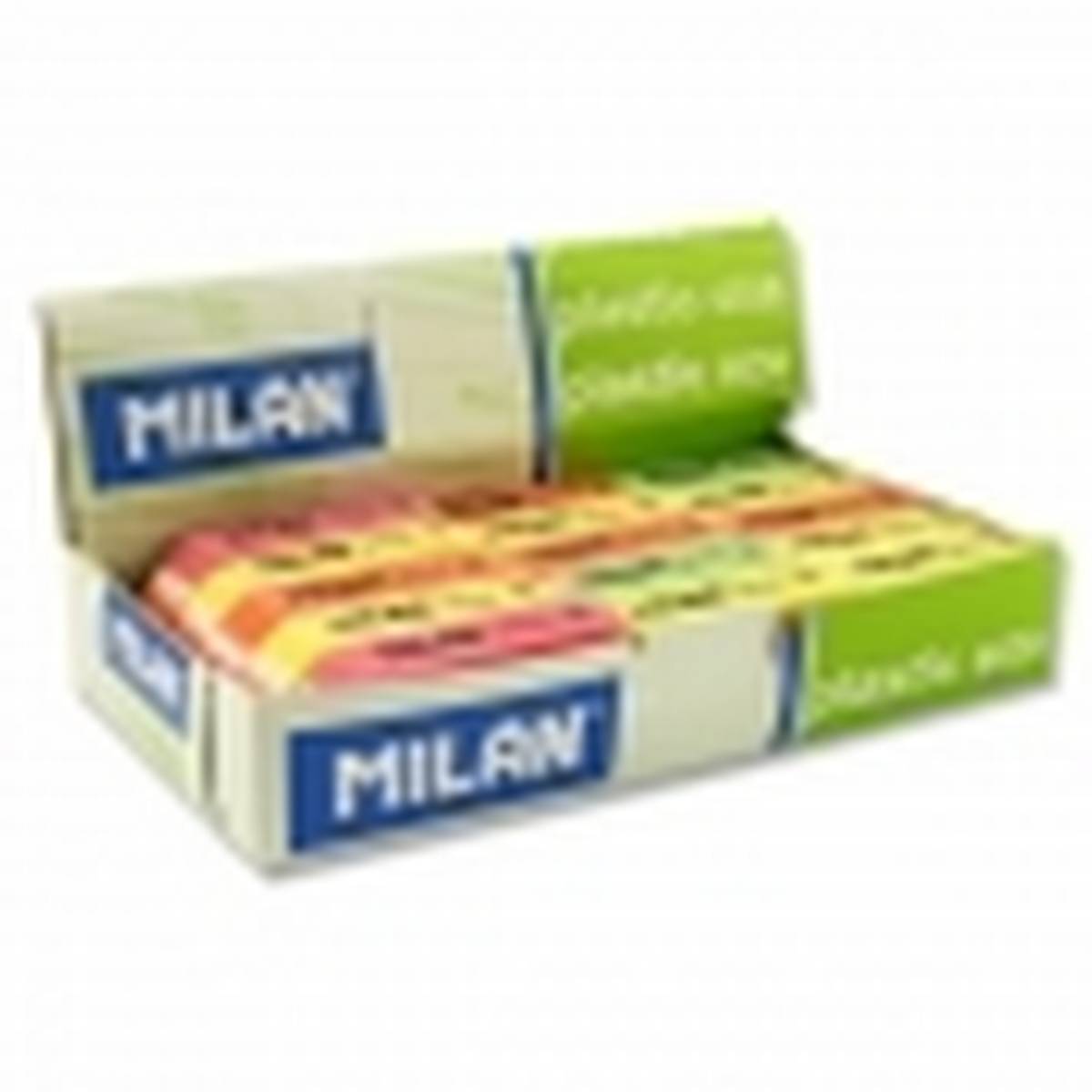 Milan 6030 Fluorescent Eraser Box of 30