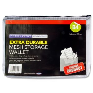 Premier Office B4 Extra Durable Mesh Storage Wallet