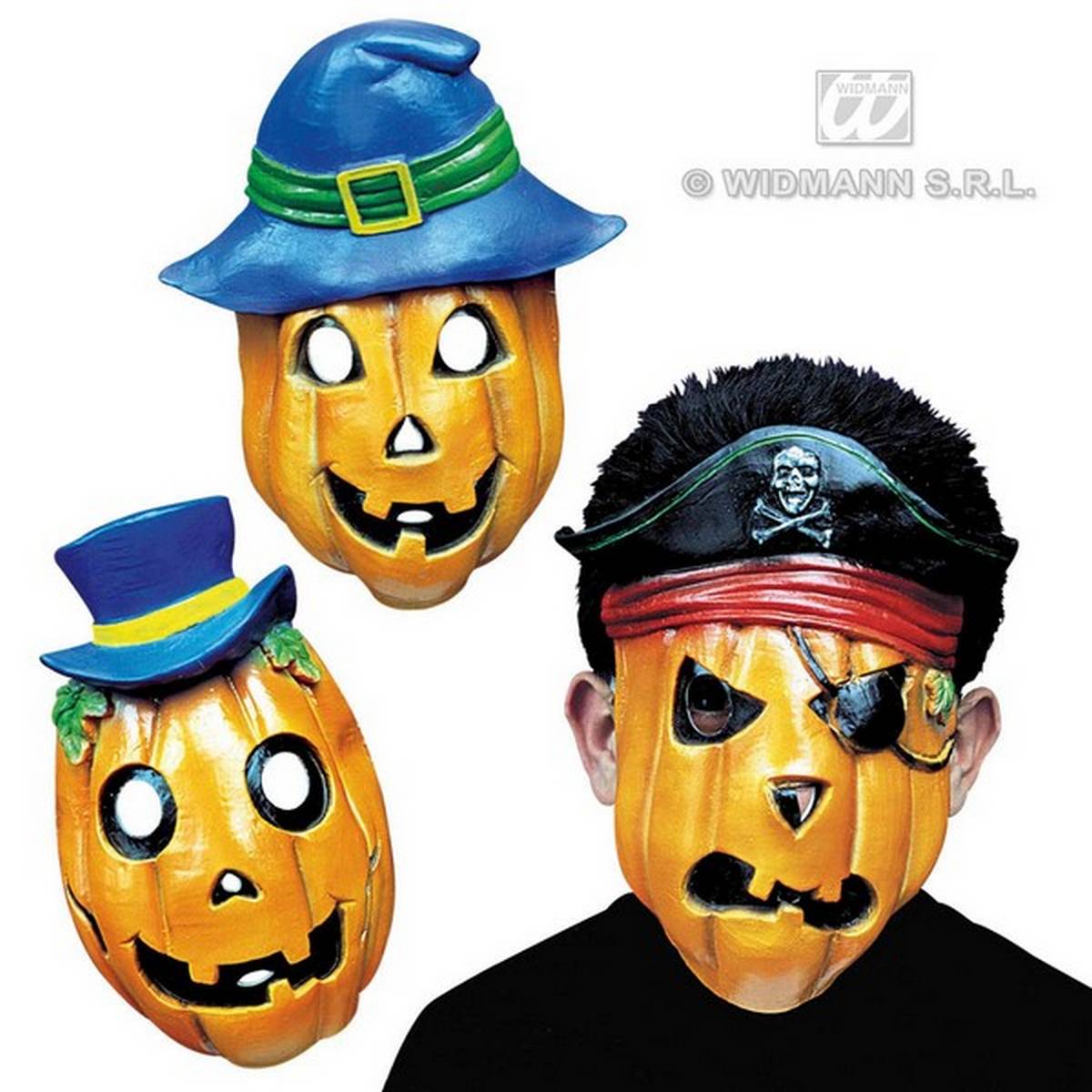 Pumpkin Face Masks Set of 10