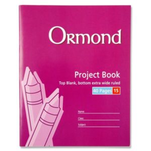 Ormond No. 15 40 Page Project Book
