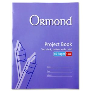 Ormond No. 15A 40 Page Project Book
