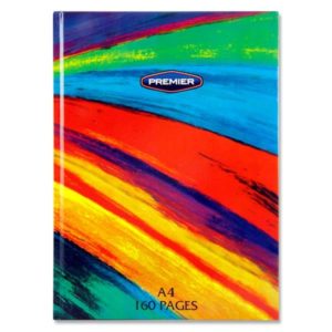 Rainbow A4 160 Page Hardcover Notebook