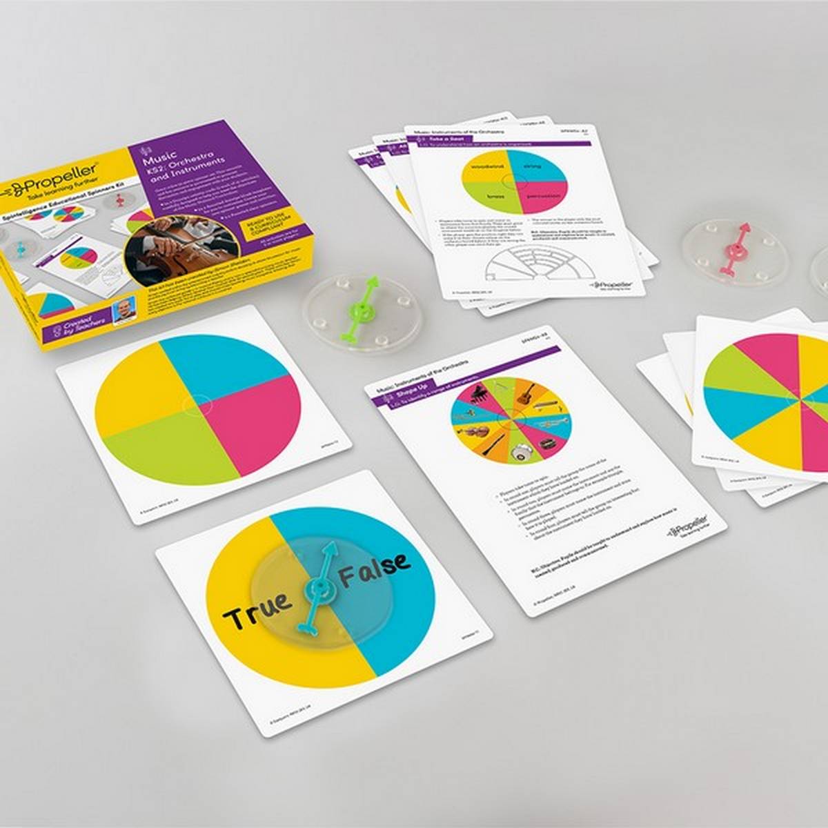 KS2 Orchestra and instruments Spinner Kit