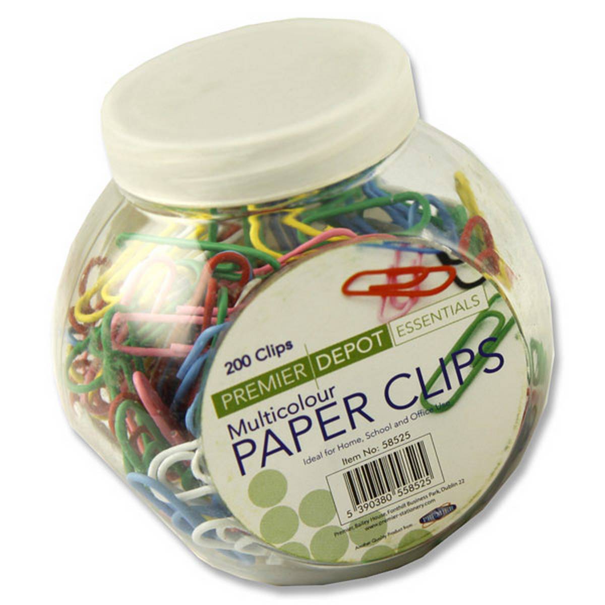 Paper Clips Multicoloured 28mm Pack of 200