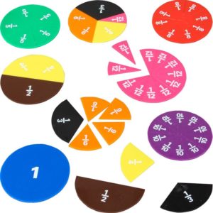 CleverCo Printed Fraction Circles Pack of 9
