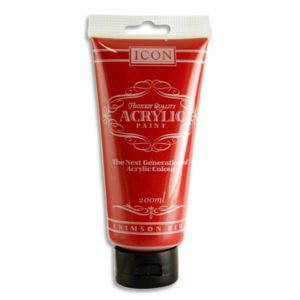 Icon Acrylic Paint 200ml - Assorted Colours