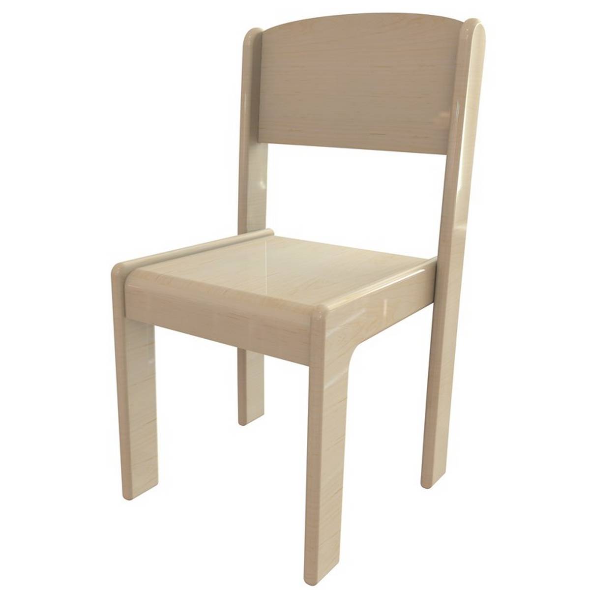 Beech Stacking Chair Pack of 4