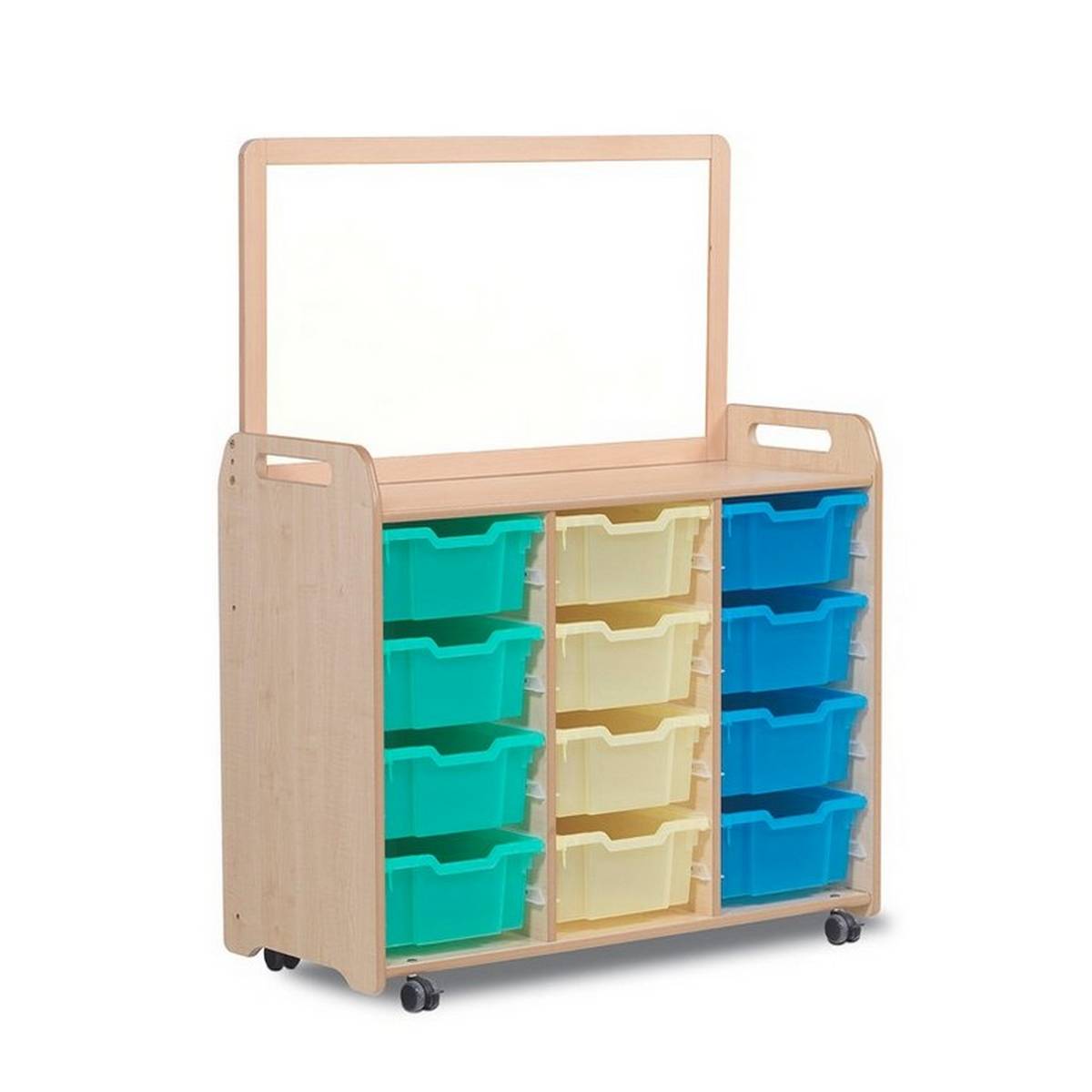 Triple column storage with magnetic top divider Dimensions: 1210(H) X 1045(W) X 465mm(D)