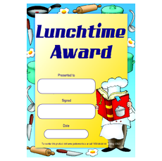Lunchtime Award Certificates
