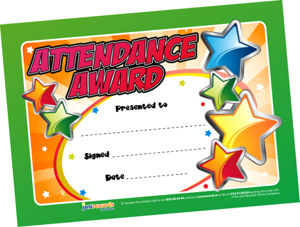 Attendance Award Certificates