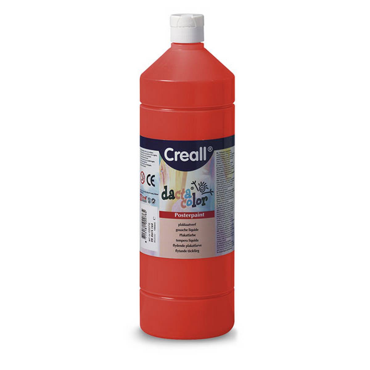 Creall 1 litre Bottle Poster Paint - Red