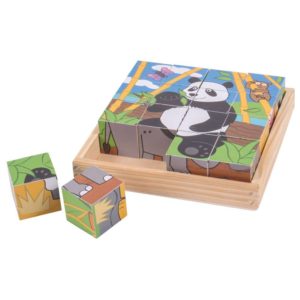 Wild Animal Cube Puzzle