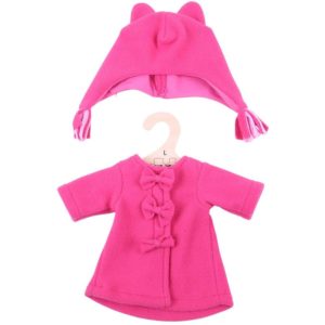 Pink Fleece Coat and Hat (for 38cm Doll)
