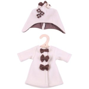Beige Fleece Coat and Hat (for 38cm Doll)