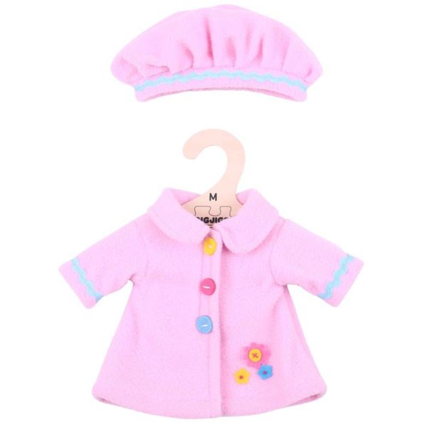 Pink Hat and Coat (for 34cm Doll)