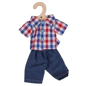 Checked Shirt and Jeans (for 34cm Doll)