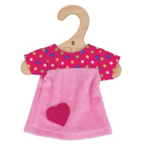 Pink Dress with Spots (for 28cm Doll)