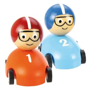 Pull Back Racing Car (Pack of 2 - Orange and Blue)