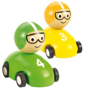 Pull Back Racing Car (Pack of 2 - Yellow and Green)