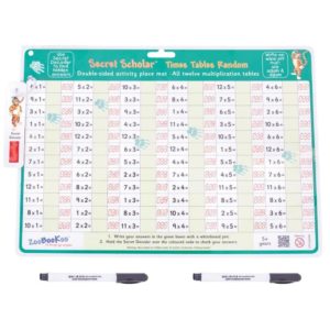 Times Tables Random with Secret Decoder and 2 Dry Wipe Pens