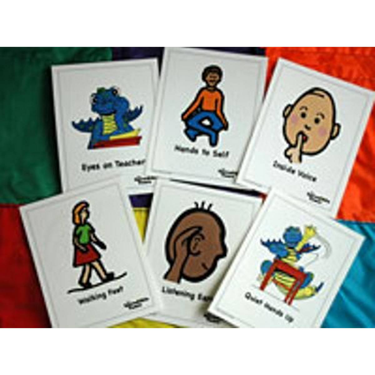 Incredible Years - School Rules A4 Cue Cards (Laminated) - Set of 7